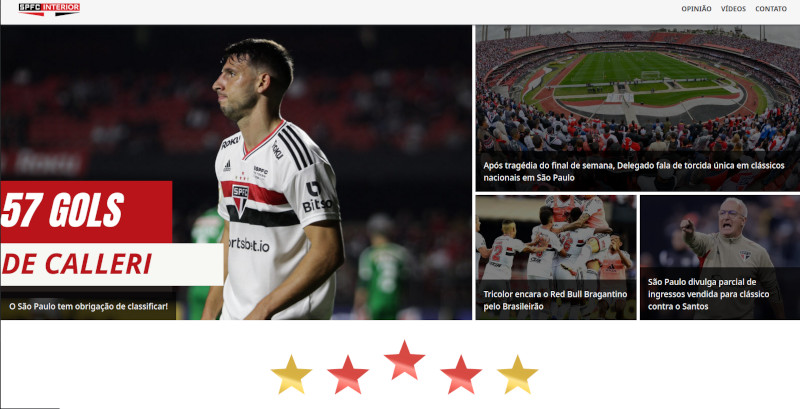 Print do site SPFC Interior